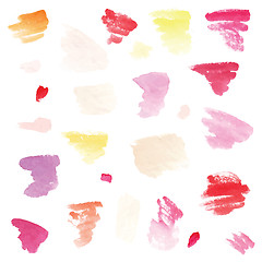 Image showing Watercolor background set.