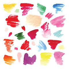 Image showing Watercolor background set.