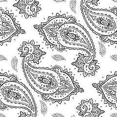 Image showing Seamless Paisley background.