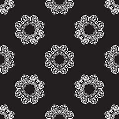 Image showing Hand drawn seamless pattern.