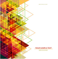 Image showing Colorful abstract geometric background