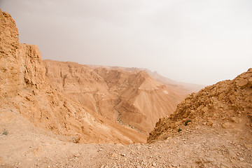 Image showing Arava desert in Israel - hiking and adventure