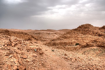 Image showing Mountains in stone desert nead Dead Sea