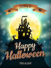 Image showing Halloween night background. EPS 10