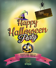 Image showing Happy Halloween party Poster. EPS 10