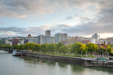 Image showing Dallas cityscape in the evening