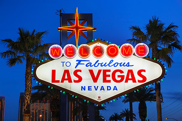 Image showing Welcome to Fabulous Las Vegas sign