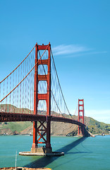 Image showing Famous Golden Gate bridge in San Francisco