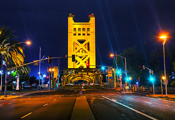 Image showing Golden Gates drawbridge in Sacramento