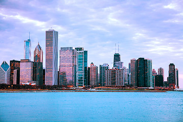 Image showing Chicago downtown cityscape