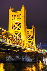 Image showing Golden Gates drawbridge in Sacramento