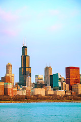 Image showing Chicago downtown cityscape