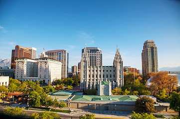 Image showing Salt Lake City downtown overview