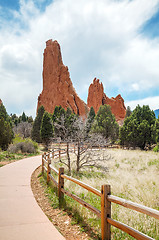 Image showing Garden of the Gods in Colorado Springs