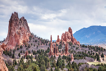 Image showing Garden of the Gods in Colorado Springs