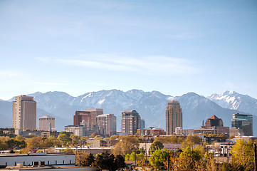 Image showing Salt Lake City downtown overview