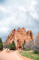 Image showing Garden of the Gods in Colorado Springs