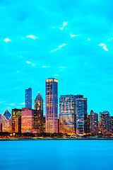 Image showing Chicago downtown cityscape