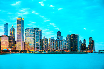 Image showing Chicago downtown cityscape