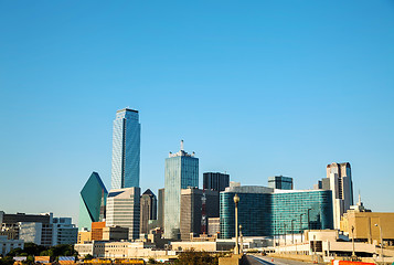 Image showing Dallas cityscape in the morning