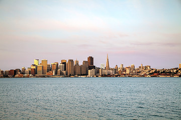 Image showing Downtown of San Francisco as seen from the bay