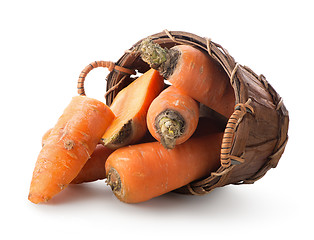 Image showing Carrot in a basket