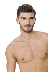 Image showing Handsome shirtless naked young man