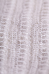 Image showing Macro Off White Flax Cloth