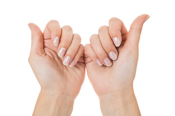 Image showing Sensual female hands isolated on white