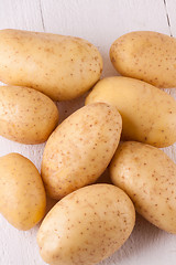 Image showing Farm fresh washed whole potatoes