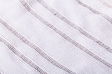 Image showing Close up White Flax Cloth