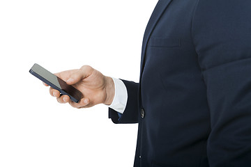 Image showing Stylish businessman chatting on his mobile