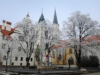 Image showing Frosted Medieval Town