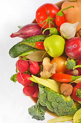 Image showing Fruits and vegetables in the basket