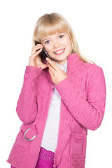 Image showing Portrait of cheerful blond girl