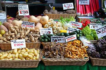 Image showing Farmers market