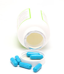 Image showing blue pills 