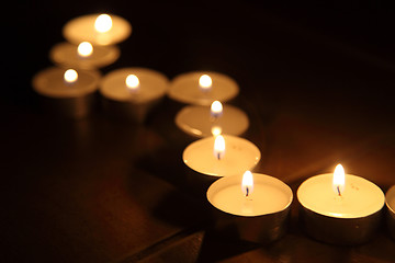 Image showing Candles lines