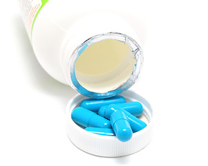 Image showing blue pills