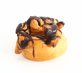 Image showing bun with chocolate