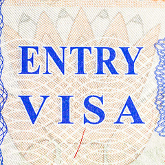 Image showing Entry Visa