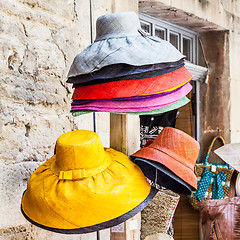 Image showing Colored hats