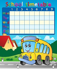 Image showing School timetable composition 9