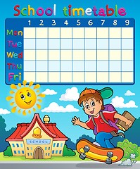 Image showing School timetable composition 7