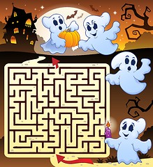 Image showing Maze 3 with Halloween thematics