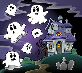 Image showing Haunted house theme image 4