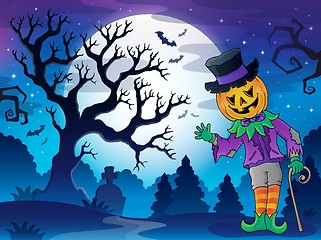 Image showing Scenery with Halloween character 2