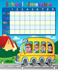 Image showing School timetable composition 8