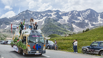 Image showing Carrefour Vehicle on Col du Lautaret