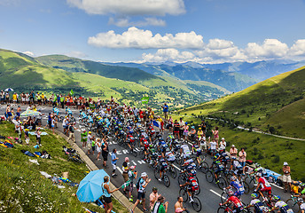 Image showing The Peloton in Mountains